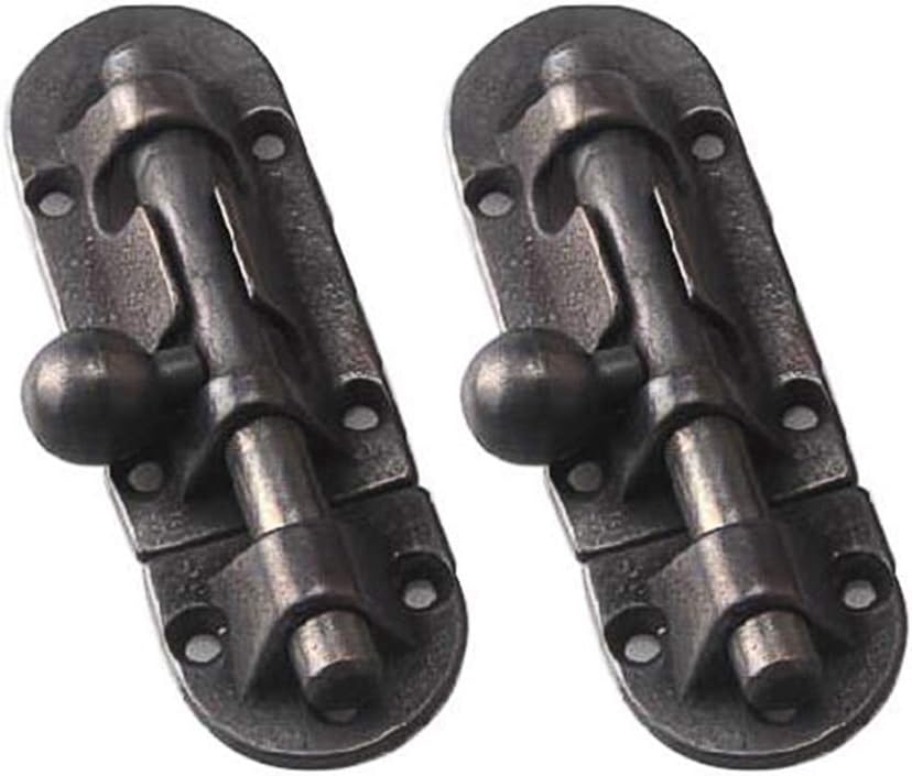 Antique Barrel Bolt Buckle Heavy Duty,Vintage Solid Brass Thickened Door Latch，Furniture Sliding Lock(Color:Bronze)