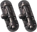 Antique Barrel Bolt Buckle Heavy Duty,Vintage Solid Brass Thickened Door Latch，Furniture Sliding Lock(Color:Bronze)