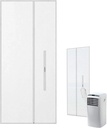 Portable Air Cooler Window Kit, Sliding Door AC Vent Panel Kit with Adjustable Hose Support, 82.68x35.43x0.39 Inches, Sealing Plate for Kitchen Bedroom Room RV Dryer Floor