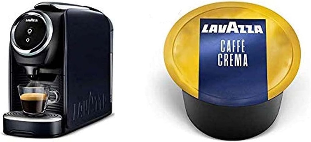 Lavazza Blue Classy Mini Single Serve Espresso Coffee Machine LB 300 with Caffe Crema Coffee Capsules (Pack Of 100), Value Pack, 2 Coffee selections: simple touch controls