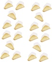 50pcs Transparent Triangle Plastic Mousse Boxes Blister Cake Sandwich Containers for Parties and Home Gatherings Safe Material Simple Design Healthy and Odor