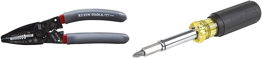 Klein Tools Wire Stripper, Crimper, Cutter Multi Tool + 11-in-1 Magnetic Screwdriver/Nut Driver