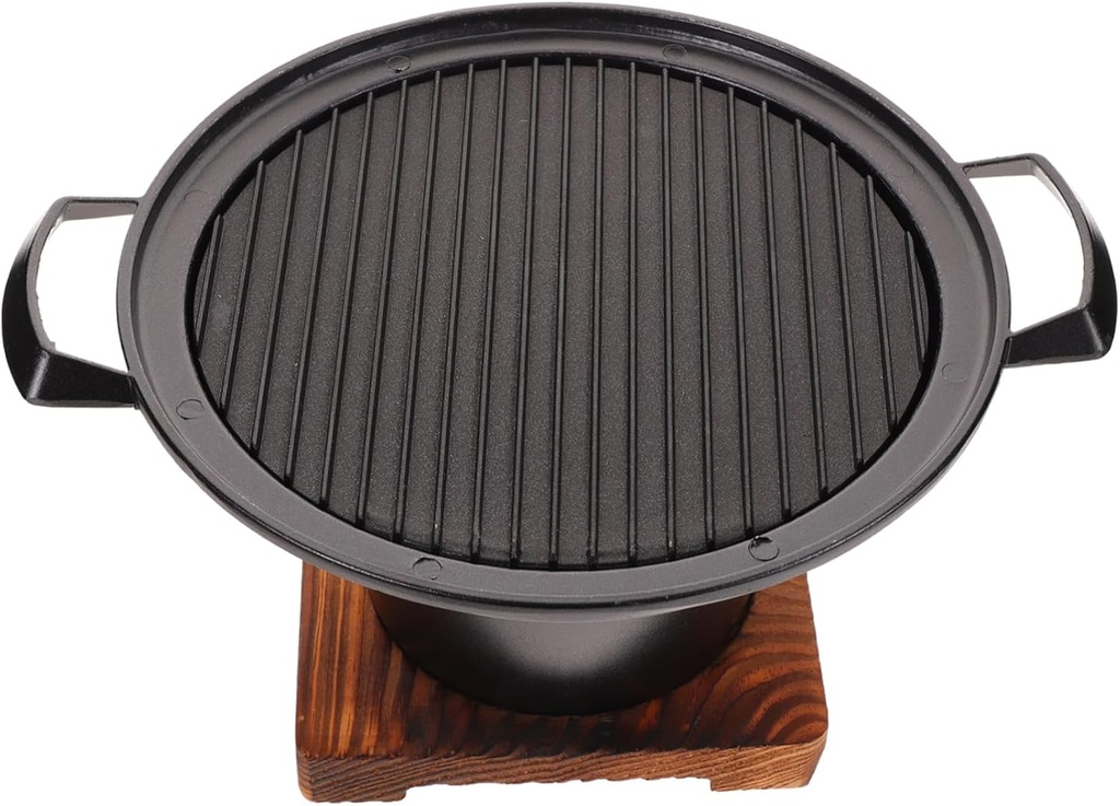 POPETPOP 1set Person Mini Roasting Oven Portable Barbecue Grill for Camping Outdoor Flat Grill Portable