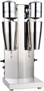 Commercial Double Head Milk Shaking Machine,Stainless Steel Milk Shaker Drink Mixer,Ice Cream Maker Milk Shaker Juicers,110V 18000RMP 60HZ