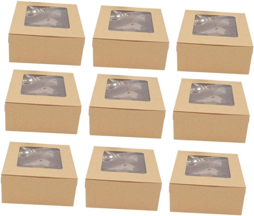 Muffin Box Cupcake Box Set 20pcs Paper Inserts Baking Trays for Wedding Birthday Baby Shower