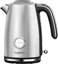 LONGDEEM LD-K3041E-Silver - Electric Kettle - 1.7L Stainless Steel, Thermometer, Auto Shutoff, Silver