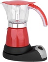 Aluminum Alloy Electric Coffee Pot, Electric Moka Pot, for Home for Office Making Coffee(red)