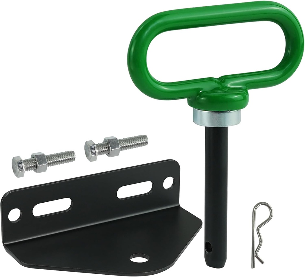 Heavy Duty Zero Turn Mower Trailer Hitch with Bolts 1/8"(3mm) and Strong Magnetic Hitch Pin 1/2'' HoleTrailer Hitch Mount Black (Pack of 1)