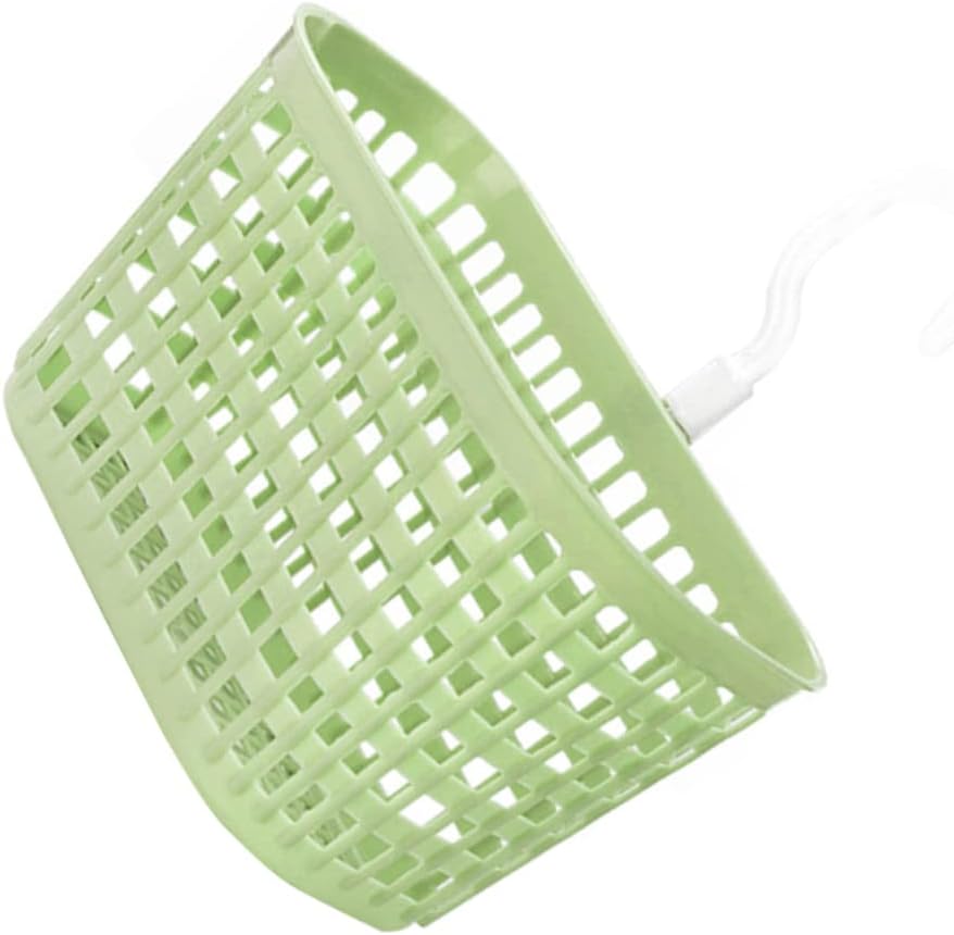Rotatable Hook Plastic Storage Hanging Basket for Kitchen Bathroom Drain Design Organizer for Toiletries Utensils Flexible Wall-mounted Storage Nordic Green