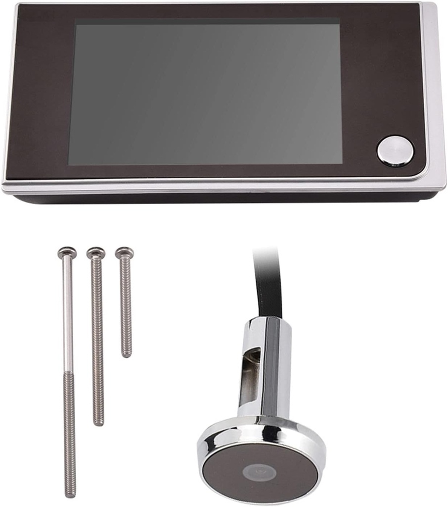 Video Door Scope Viewer , 3 . 5" 120 Degree Wide AngleLCD HD Screen Peephole Viewer Digital Door Eye Viewer Camera , Color 480 x 320P Image Resolution , Peephole Camera Peep Holes For Door Apartment R