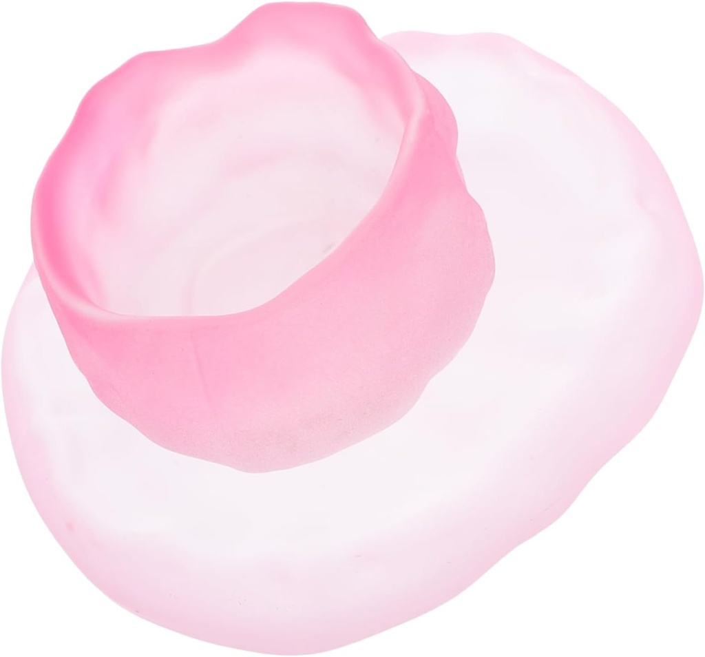 Luxshiny Japanese Style Pink Teacup Heat Resistant Glass Cups Saucers Tea Mug Set for Tea Party