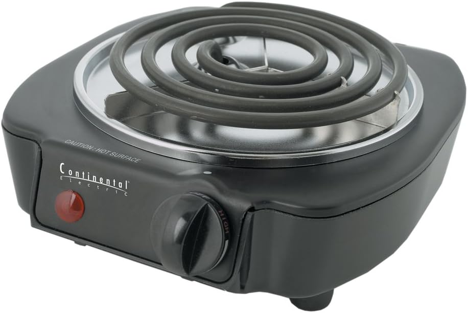 Continental Electric CE23309 1100-Watt Single Burner