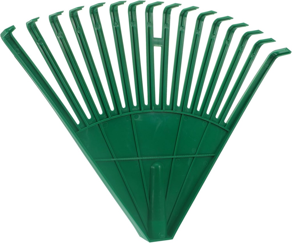 Garden Leaf Head Rake Leaf Scoop Rake Head Replacement Grass Plants Remover Rake, Plastic Cleaning Rake for Lawn Hand Gardening Tool for Sweep Picking Up Leaves Green