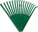 Garden Leaf Head Rake Leaf Scoop Rake Head Replacement Grass Plants Remover Rake, Plastic Cleaning Rake for Lawn Hand Gardening Tool for Sweep Picking Up Leaves Green