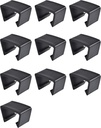SUQ I OME 10 Pack Outdoor Patio Rattan Furniture Clips, Patio Wicker Rattan Sectional Modular Sofa Chair Connector Fasteners. (2.05 inch M)