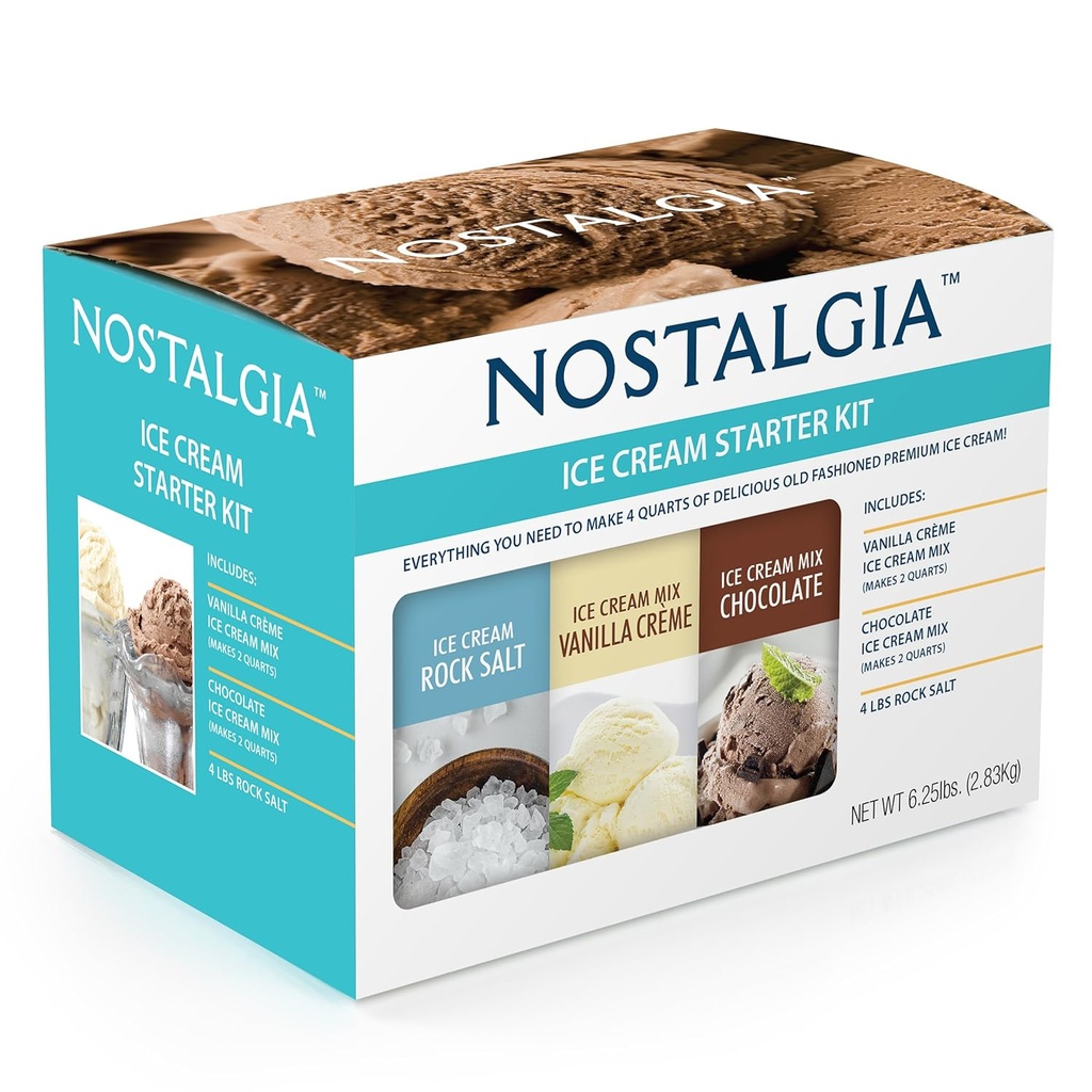 Nostalgia ISK3 Premium Ice Cream Starter Kit