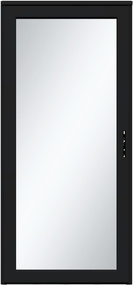 Platinum Secure Glass Black 36-in. Left Hinge Storm Door