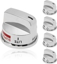 EBZ37189611(4pcs) Gas Stove Knobs EBZ37189609(1pcs) Oven Range Knob Replacements Only Fit for LG LRG30355ST/ LRG30357ST/LRG30855ST Series Burner Control Knob Replace EBZ37189601,EBZ37189602
