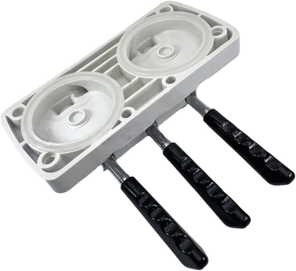 Full Set White Front Panel Fittings Discharge Plate Replacement,Compatible for BQL Soft Ice Cream Machines Accessories Spare Part 3 Hand Levers