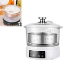 3 L Lifting Sugar Removal Rice Cooker, Low Sugar Rice Cooker with Low Carb Rice Steamer Basket, Multicooker and Flavor-Lock Food Steamer with Fast Heating Speed, Touch Control for Family Use