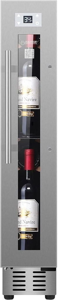 Equator Super-Slim 9 Bottle Wine Refrigerator in Stainless Steel