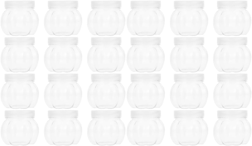 Garneck Pcs Pet Pumpkin Jar Chritmas Candy Storage Boxes with Lids Holders Plastic Cookie Jar Decorative s Mini Storage Container Candy Case Mini s The Pet