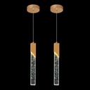 Kitchen Light Fixtures Ceiling LED Modern Gold Mini Pendant Light Crystal Pendant Lighting for Kitchen Island Bedroom Dining Room (2-Pack)…