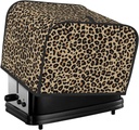 Oven Cover Kitchen Bread Machine Protector,4 Slice Toaster Cover For Home,Fingerprint Coaster Cover,Kitchen Small Appliance,Leopard Print-1