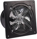 40w Powerful Wall-mounted Ventilation Fan Low Noise Exhaust Fan for Kitchen Bathroom and Garage Easy Installation Efficient Air Circulation Durable Black Design
