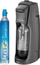 SodaStream Fountain Jet Sparkling Water Maker, Kit w/60l Cylinder, Black