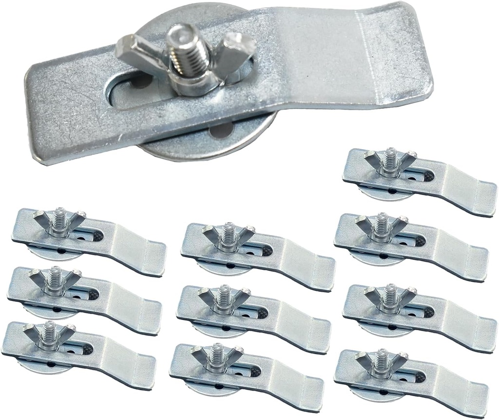 10 Pack Sink Clips for Bathroom Undermount Sink Clips for Kitchen Sink Clips Fastener Support Sinks Wash-basin Support Clip for Kitchen or Bathroom Sink (Silver)