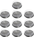 KICHOUSE 10pcs Cake Containers Lid Round Portable Cake Carrier Present Holder Disposable for Birthday Bakery Packing Box