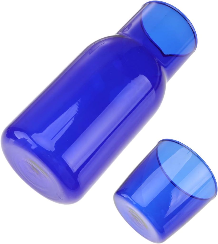 Alipis 1set Glass Cup and Water Kettle Set Borosilicate Drinking Tools Kit for Home Office and Hotel Includes Water Cup and Bottle