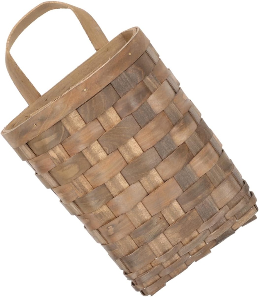 BESPORTBLE Hanging Storage Basket Woven Basket for Storage Bohemian Wall Decor Kitchen Organizing Flower Holder