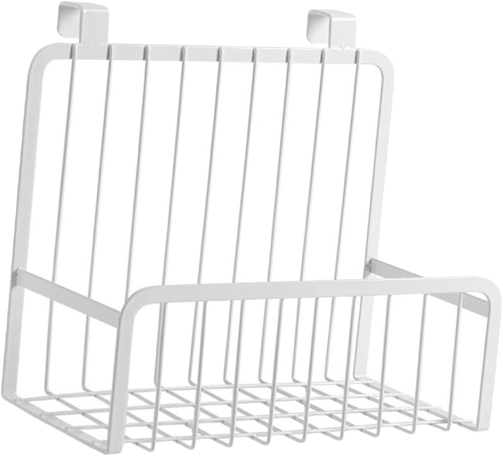 Multi-functional Hanging Bedside Organizer Basket for Kitchen Dorm Strong Load-bearing Easy Installation White for Storage