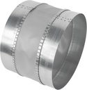 Vent Systems 8" Inch Flexible Vibration-Reducing Female Fit Duct Connector – Galvanized Steel Coupling for Joining Two Male Duct Fittings – HVAC Ventilation Inline Noise-Reducing Coupler