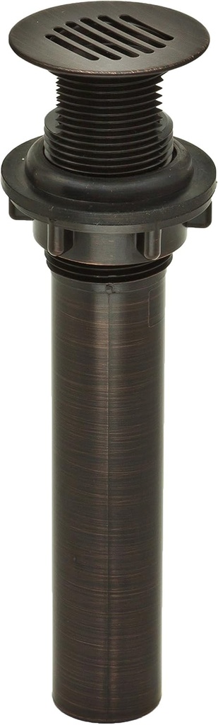 DecoDRAIN Grid Strainer Drain for Bathroom Vanity/Lavatory/Vessel/Sink, Plated ABS Body No Overflow; Oil Rubbed Bronze; PF0727-ORB