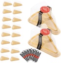 50sets Triangle Cake Boxes for Mousse Cupcake and Sandwiches Elegant Transparent Design for Easy Viewing and Safe Storage Desserts and Baked Goods
