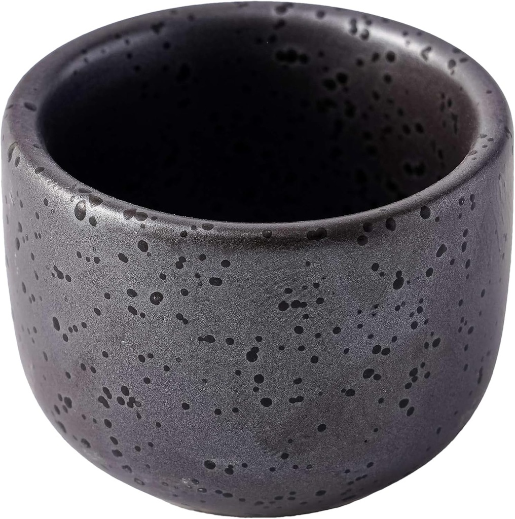 2 fl oz Ceramic Sake Cups, Japanese Restaurant Supply, 216 Pack, Black