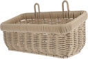 Woven Wall Hanging Basket for Kitchen Storage Organizer with Elegant Craftsmanship Large Gray Fruit and Vegetable Holder for Ginger Garlic Onion Storage and Home Decor