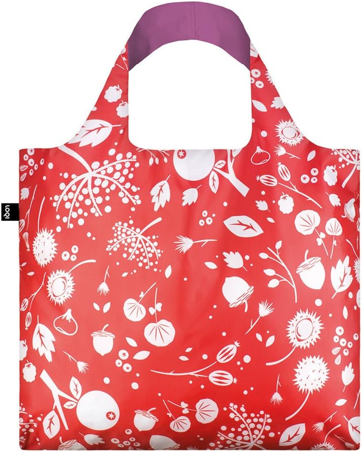LOQI SE.CB Seed Coral Bell Reusable Shopping Bag, Multicolored