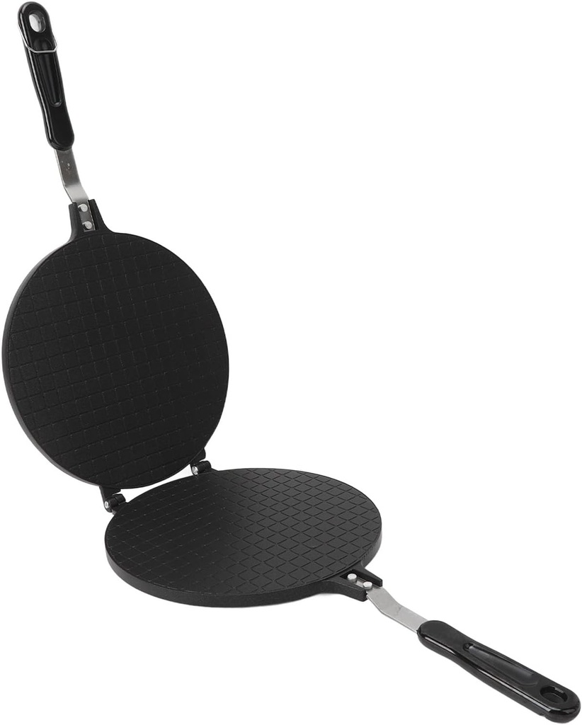 Waffle Cone Maker, Thin Waffle Maker Pizzelle Maker Non Stick Egg Roll Maker Waffle Bowl Machine Waffle Bowl Maker 8.7in Ice Cream Cone Maker for Home Use (Glossy Style)