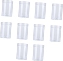 10-Pack 670ml Plastic Food Sealed Jars Lids Airtight Storage Containers for Cookies Tea Snacks for Kitchen Organization