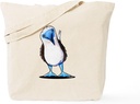 CafePress Blue Footed Booby Tote Bag Reusable Natural Beige Canvas Shopping Bag