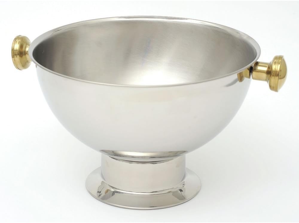 HUBERT Punch Bowl with Handles 14 Quart Stainless Steel