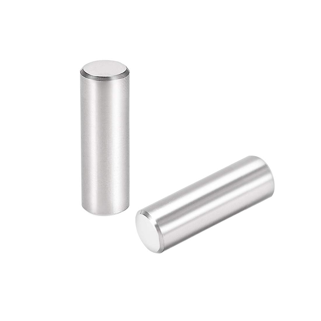 uxcell 15Pcs 8mm X 25mm Dowel Pin 304 Stainless Steel Cylindrical Shelf Support Pin Fasten Elements Silver Tone