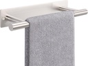 NearMoon Self Adhesive Hand Towel Holder/Towel Ring, Stainless Steel Hand Towel Bar Rustproof Stick on Wall-Towel Rack for Bathroom/Kitchen, Sticky and Wall Mounted (1, Brushed Nickel)