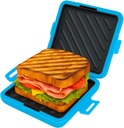 Microwave Sandwich Maker,Microwave Sandwich Toast Maker,Toast Panini Press,Dishwasher Safe,No Power Required,Travel-Friendly Sandwich Maker (Blue)