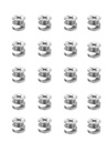 Cam Locks for Furniture 20 PCs, 15 x 9.5 mm Furniture Cam Lock Fasteners Compitable with IKEA Hardware Parts, Eccentric Wheels Repair Spare Parts Nut & Bolt Assortment Sets