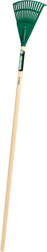 Truper 30465 Tru Tough 48-Inch Plastic Shrub Rake, 8-Inch Head, Wood Handle